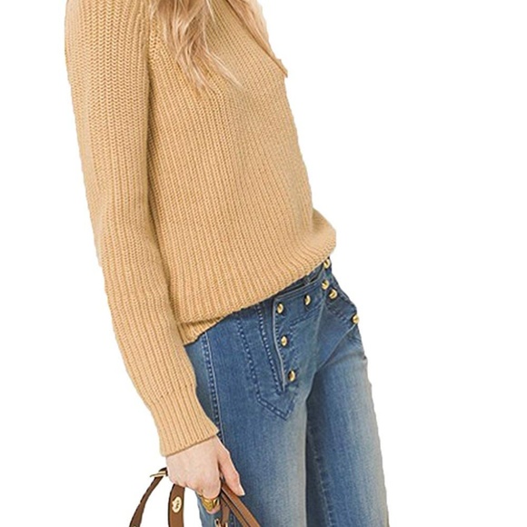 Michael KORS Chunky Ribbed Knit Sweater Black XS - Picture 7 of 8